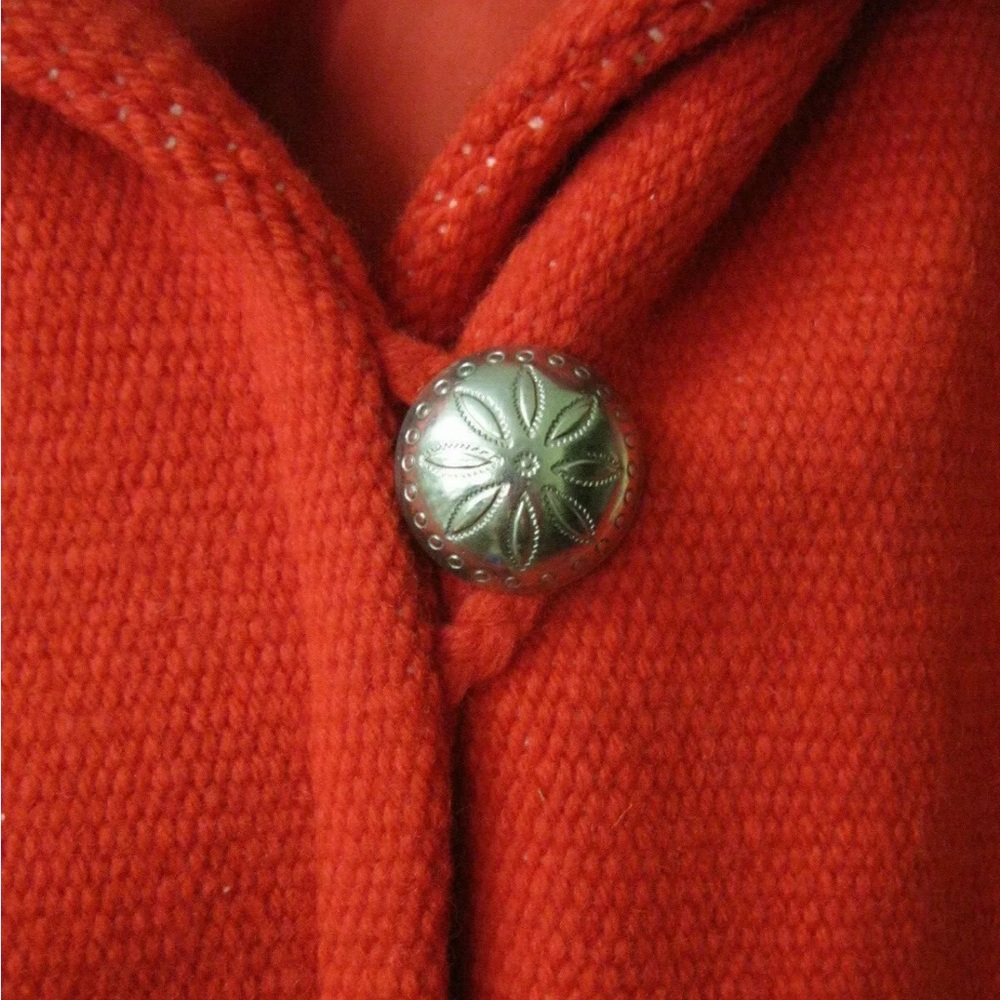 Craft Red Wool Chimayo Blanket Coat - Picture 10 of 13